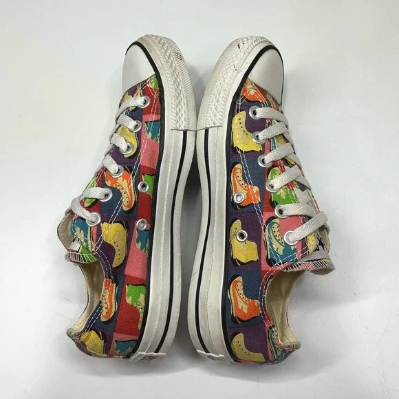 Converse Chuck Taylor All Star Boots Print Sneakers Women's 6.5 Y2K Casual‎ CTAS - Picture 3 of 8